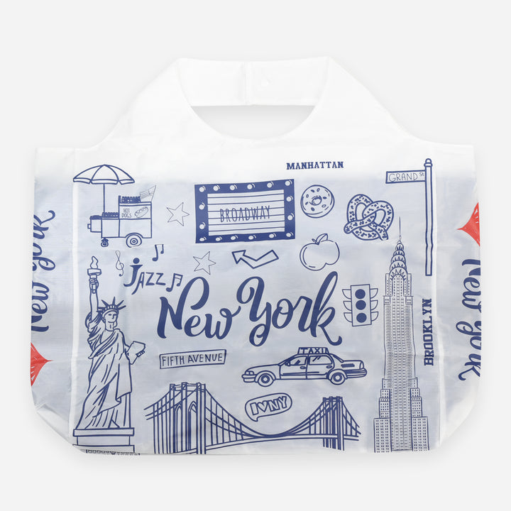 Reusable Tote Bag New York White