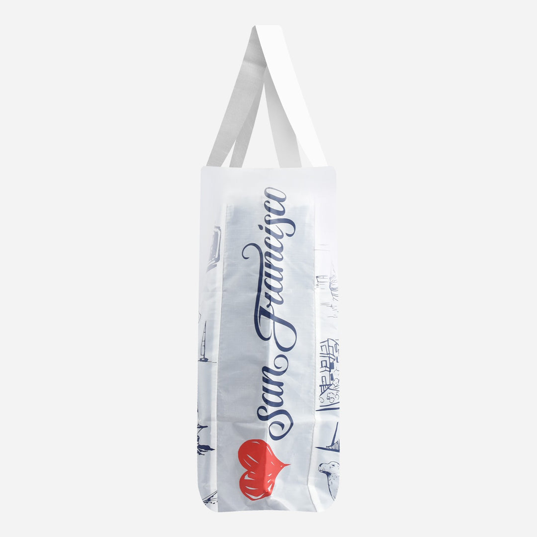 Reusable Tote Bag San Francisco White