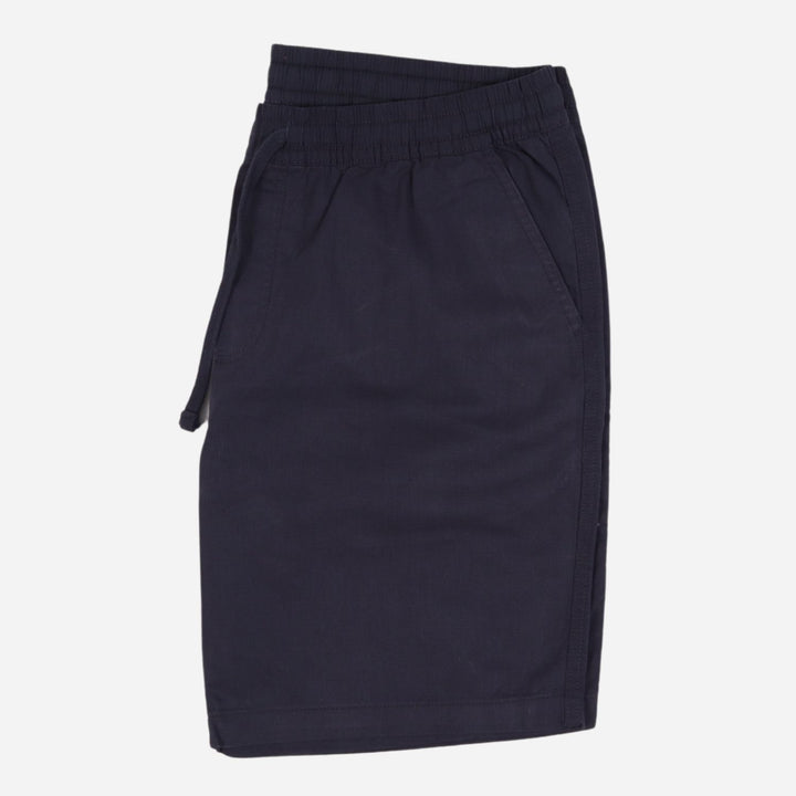 Branded Men's Twill Garter Easy Shorts Navy