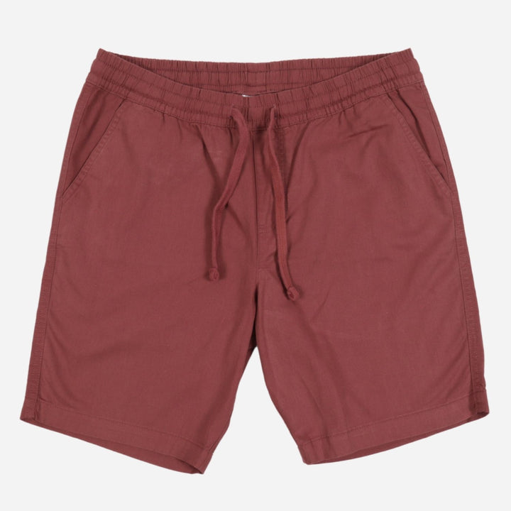 Branded Men's Twill Garter Easy Shorts Rust