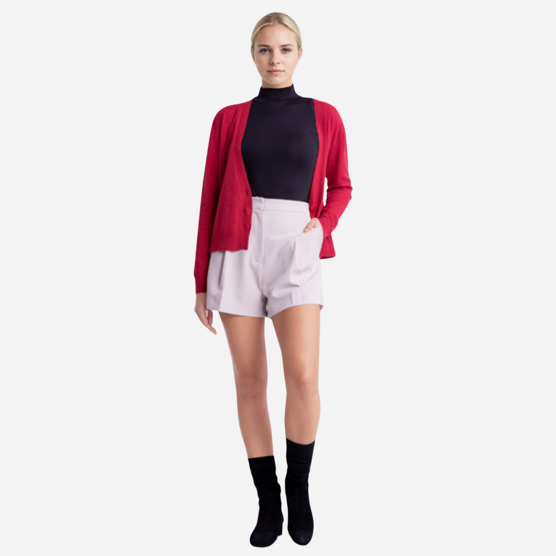 Branded Women's Cardigan Red