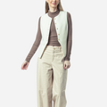 Branded Women's Vest Top Cream