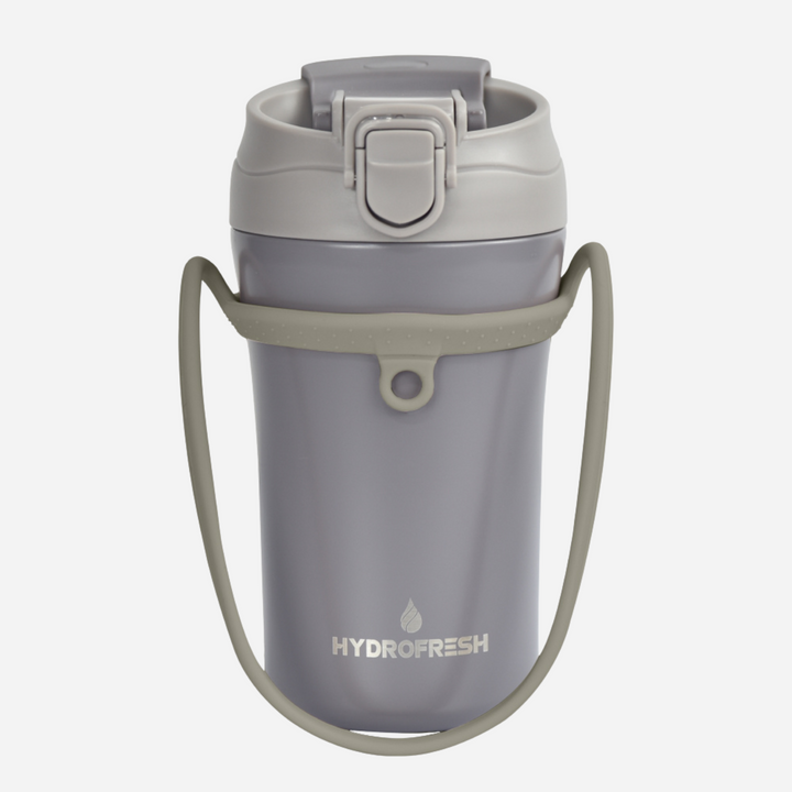 Hydrofresh Double Spout Stainless Mug with strap 400ml