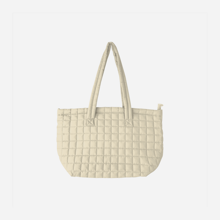 Puffer Tote Bag With Zipper