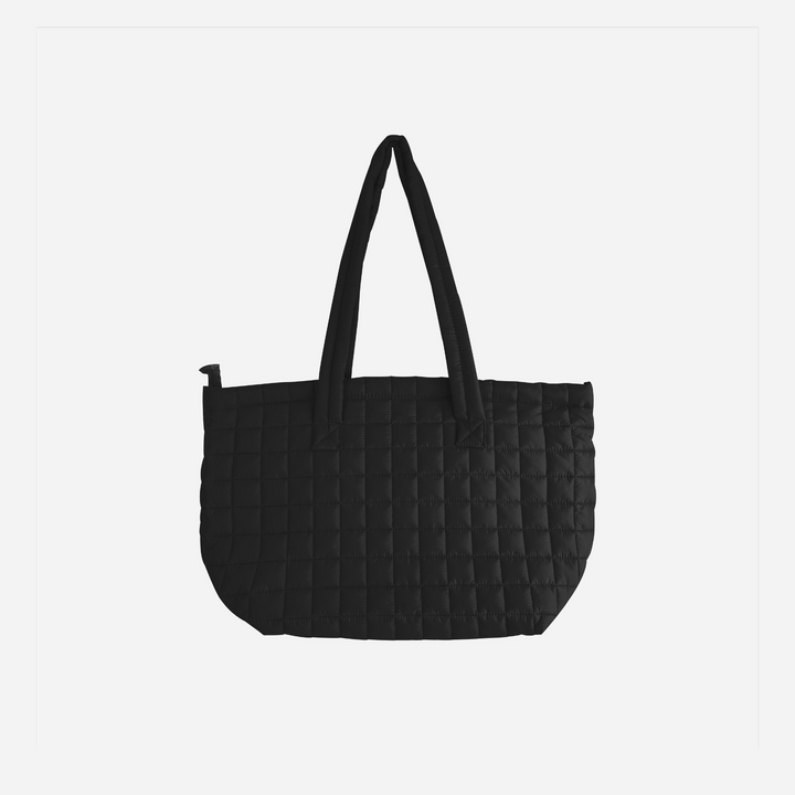 Puffer Tote Bag With Zipper