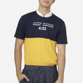 Branded Men's Graphic Tshirt Keep Going 4/22 Navy Yellow